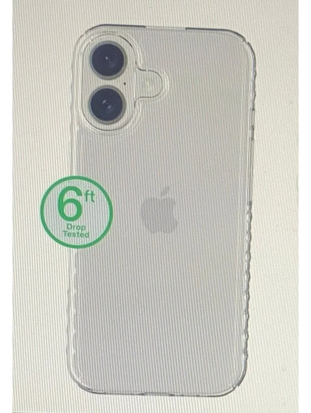 Onn Protective Gel Case for iPhone 16 Clear